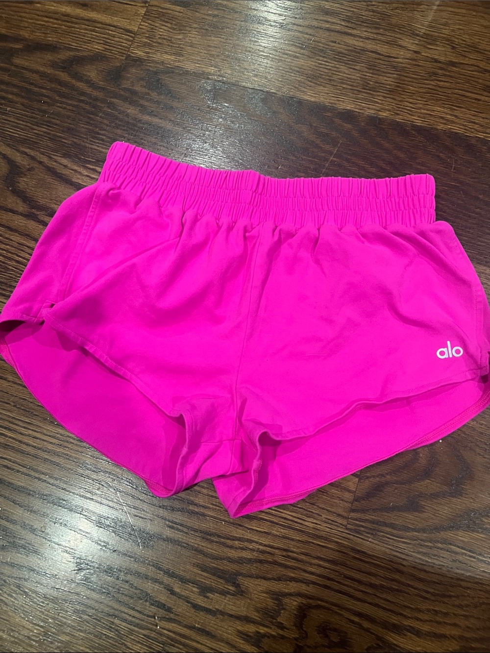 ALO Yoga Neon Pink Running Shorts